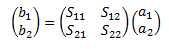 two-port scattering parameter scattering matrix S11 S12 S21 S22